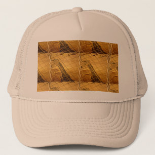 Infinity Golden Giraffe Animal Motif Art Print Trucker Hat