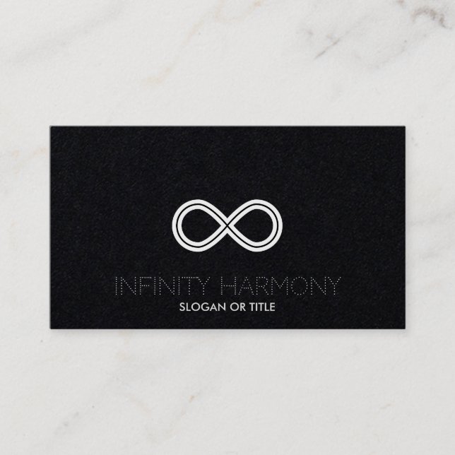 Infinity Harmony Symbol Business Card (Front)