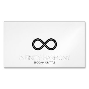 Infinity Harmony Symbol Magnetic Business Card