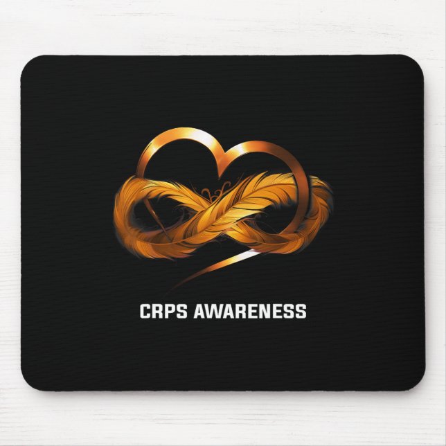 Infinity Heart CRPS Awareness  Mouse Mat (Front)