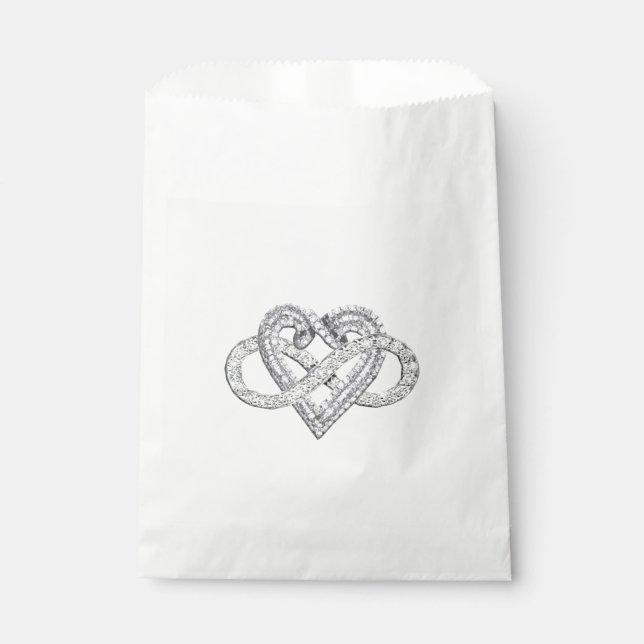 Infinity Heart Favour Bag (Front)