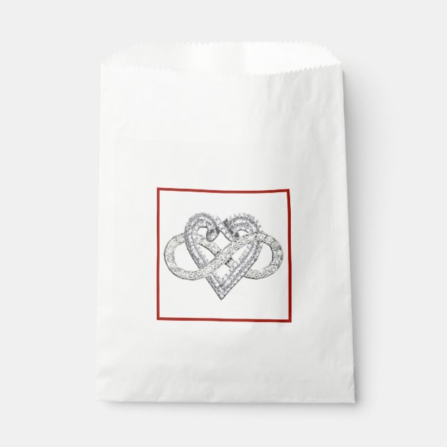 Infinity Heart Favour Bag (Front)