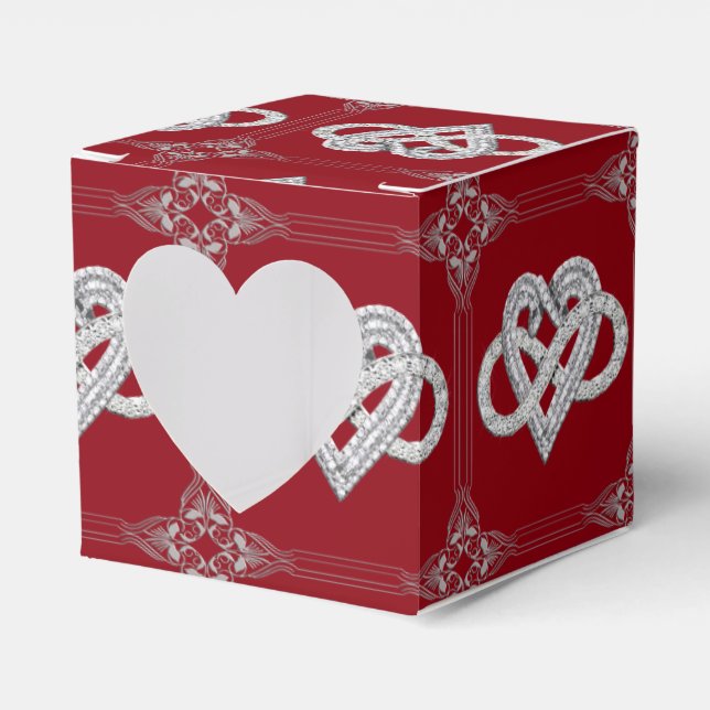 Infinity Heart Favour Box (Front Side)