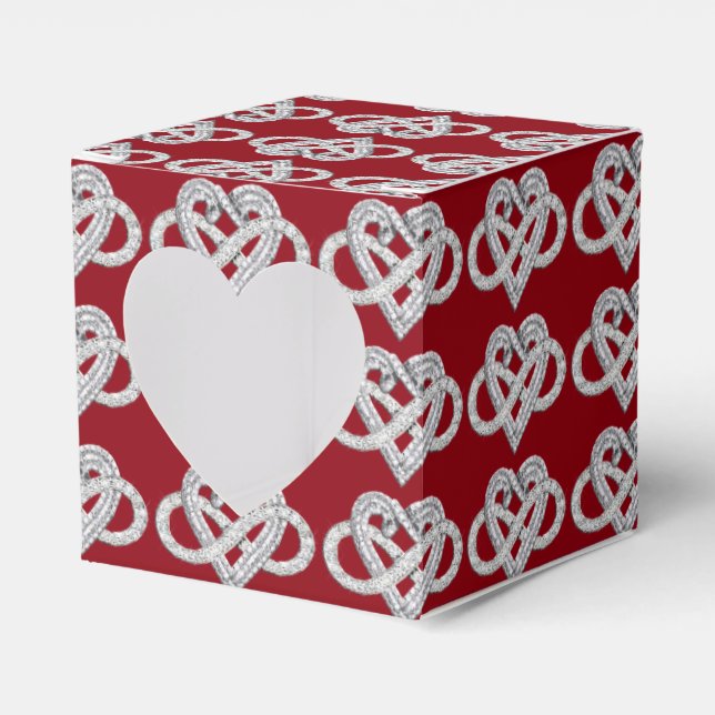 Infinity Heart Favour Box (Front Side)
