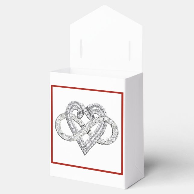 Infinity Heart Favour Box (Opened)
