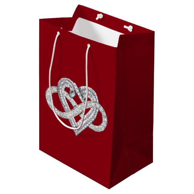 Infinity Heart Gift Bag (Front Angled)