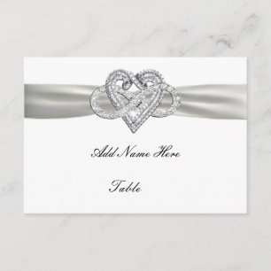 Infinity Heart Wedding Table Place Card