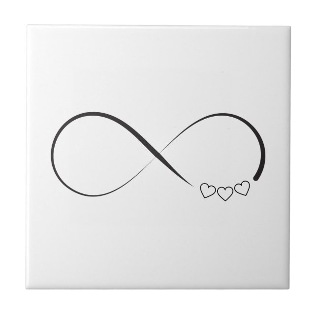 Infinity hearts symbol tile (Front)