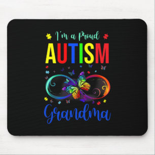 Infinity Im A Proud Grandma Autism Awareness Butte Mouse Mat
