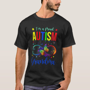 Infinity Im A Proud Grandma Autism Awareness Butte T-Shirt