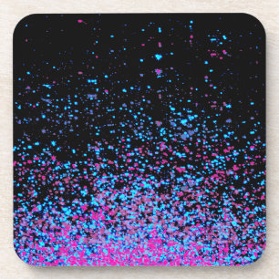 infinity in purple and blue coaster