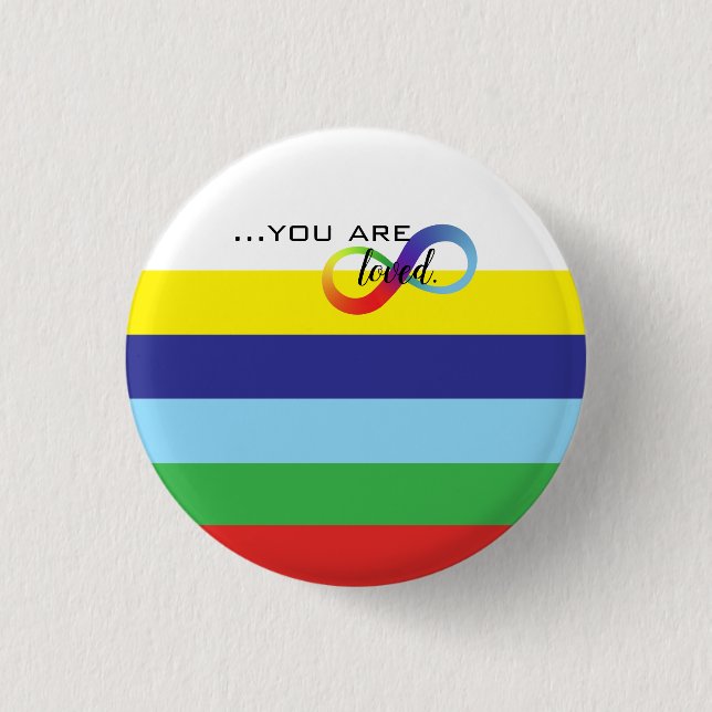 Infinity LGBTQ+ Pride Tote 3 Cm Round Badge (Front)