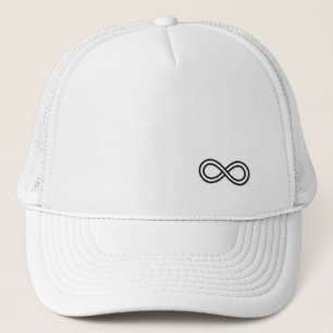 Infinity Logo - White Trucker Hat