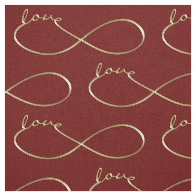 Infinity Love Lemniscate gold + your backgr. Fabric (Swatch)