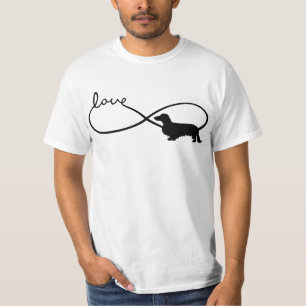 Infinity Love Lemniscate Long-Hair Dachshund 1 T-Shirt