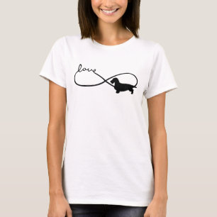 Infinity Love Lemniscate Rough-Hair Dachshund 1 T-Shirt