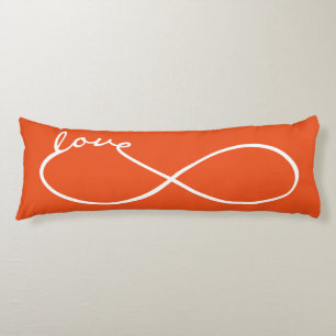 Infinity Love Lemniscate white + your backgr. Body Cushion