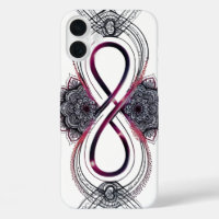 Infinity Love Mandala iPhone 16 Plus Case – Modern