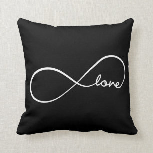 Infinity Love with chevron pattern Cushion