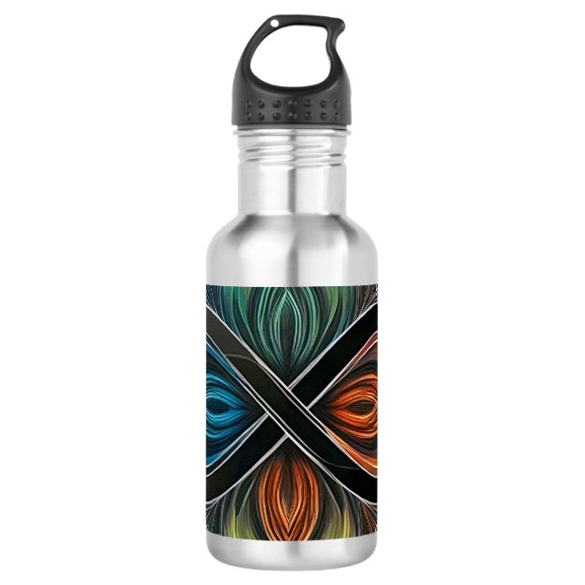 Infinity Mandala African Tribal Mask Abdtract  532 Ml Water Bottle (Front)