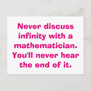 Infinity Math Postcards