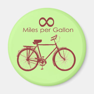Infinity Miles Per Gallon Bike Magnet