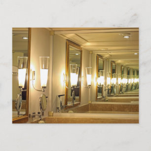 Infinity mirror postcard