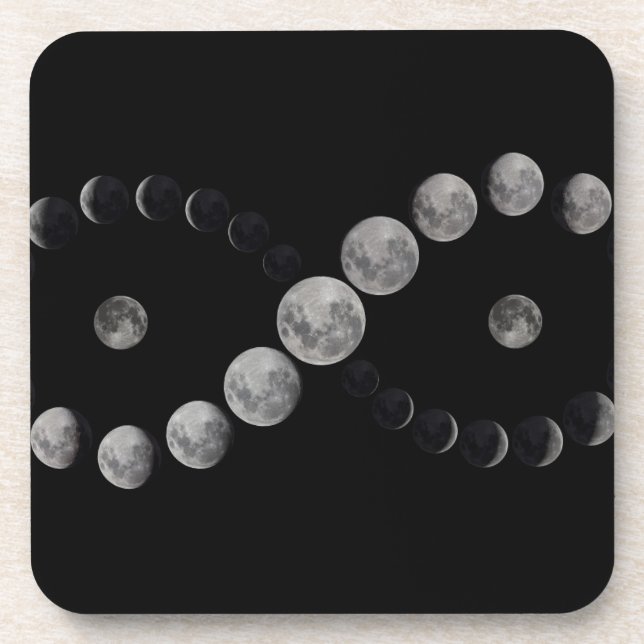 Infinity moon phase coaster sets  (Front)