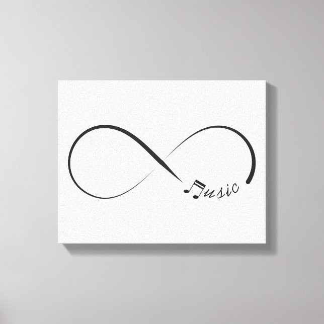 Infinity music symbol canvas print (Front)