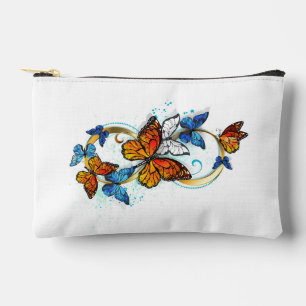 Infinity of Monarch Butterflies Accessory Pouch