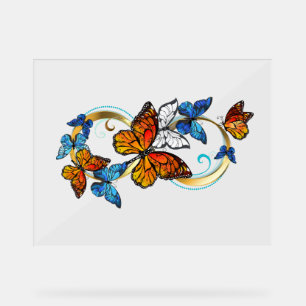Infinity of Monarch Butterflies Acrylic Sign