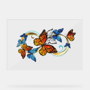 Infinity of Monarch Butterflies Acrylic Sign