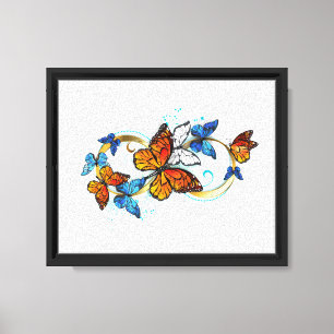 Infinity of Monarch Butterflies Canvas Print