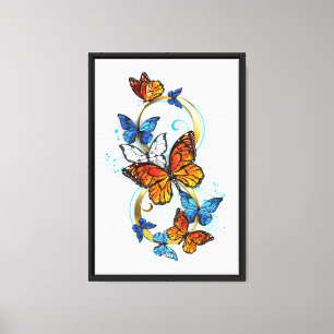Infinity of Monarch Butterflies Canvas Print