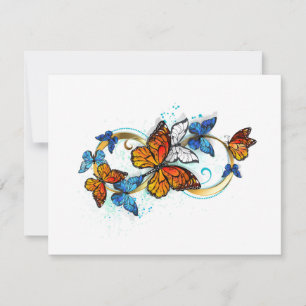 Infinity of Monarch Butterflies Card