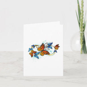Infinity of Monarch Butterflies Card