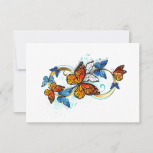 Infinity of Monarch Butterflies Card