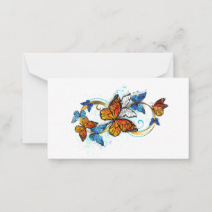 Infinity of Monarch Butterflies Card