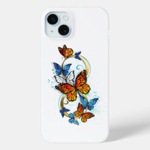 Infinity of Monarch Butterflies iPhone 15 Mini Case