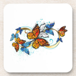 Infinity of Monarch Butterflies Coaster