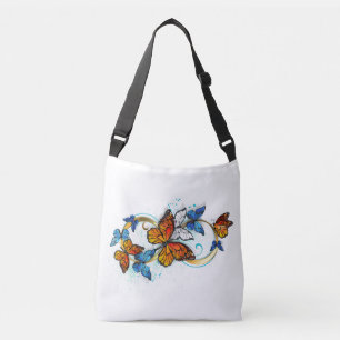 Infinity of Monarch Butterflies Crossbody Bag