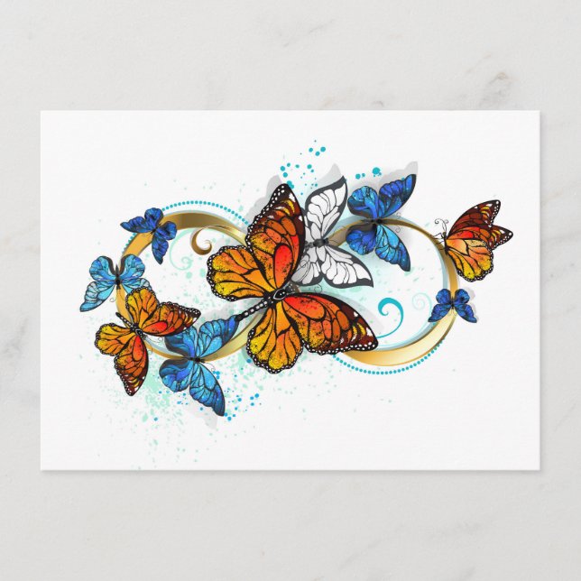 Infinity of Monarch Butterflies Enclosure Card (Front)