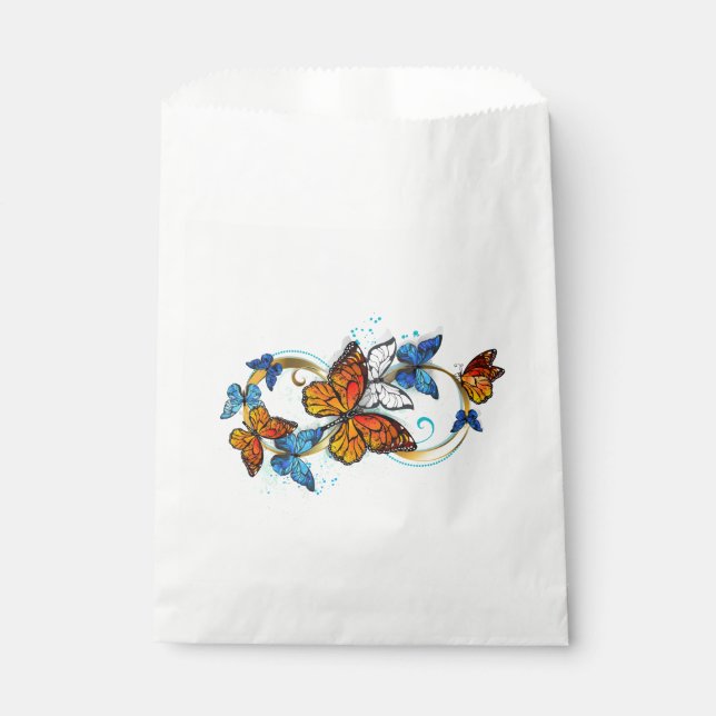 Infinity of Monarch Butterflies Favour Bags (Front)