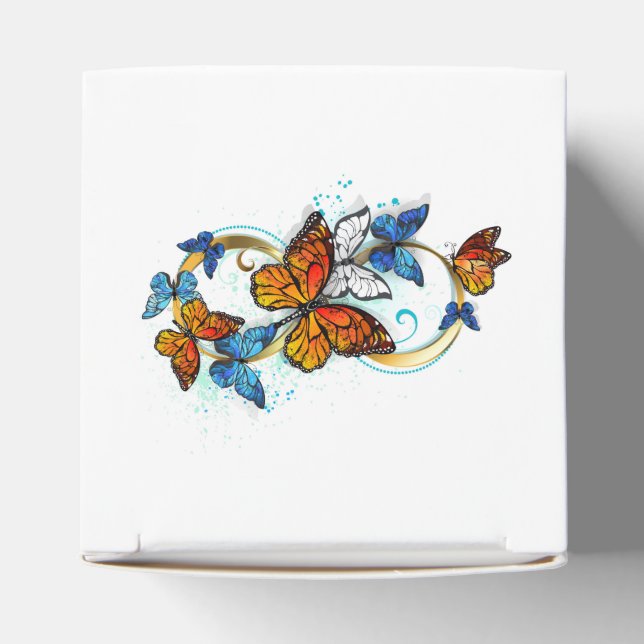 Infinity of Monarch Butterflies Favour Box (Top)