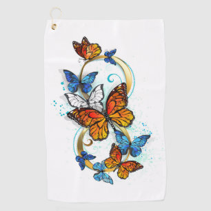 Infinity of Monarch Butterflies Golf Towel