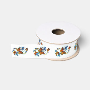 Infinity of Monarch Butterflies Grosgrain Ribbon