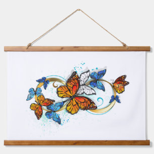 Infinity of Monarch Butterflies Hanging Tapestry