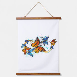 Infinity of Monarch Butterflies Hanging Tapestry