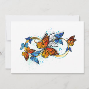 Infinity of Monarch Butterflies Holiday Card