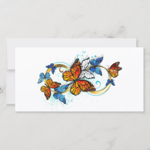 Infinity of Monarch Butterflies Holiday Card